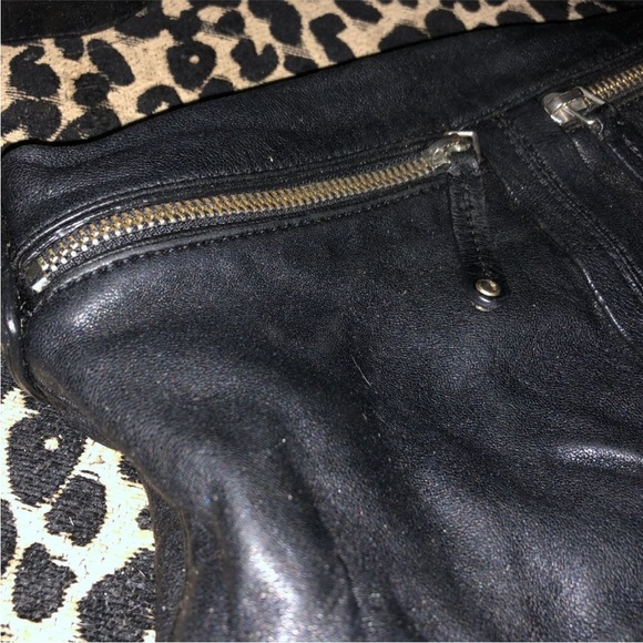 banana republic black Lamb leather small bag outside excellent - Picture 4 of 5